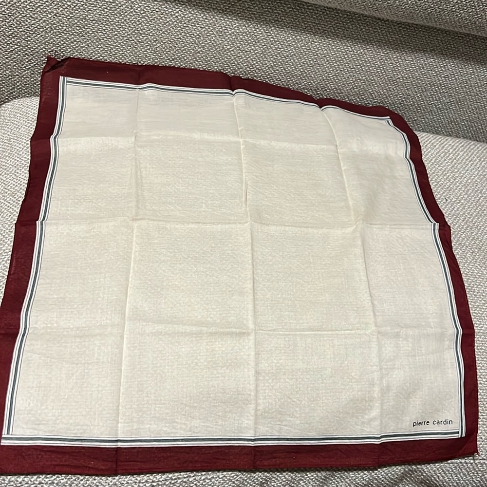 3/$30 Pierre Cardin handkerchief scarf  Authentic
